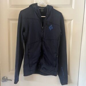 Black Diamond zip fleece hoodie, Men's size S